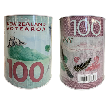 $100 or $50 Money Tin Large