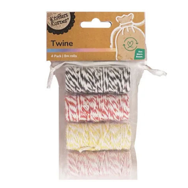 2 Tone Twine 8m 4pk