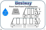 Bestway Steel Pro MAX Rectangular Frame Pool 4.12 x 2.01 x 1.22m