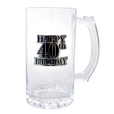 40th Badged Straight Stein