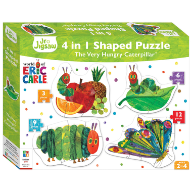 4 in 1 Hungry Caterpillar Shaped Puzzle