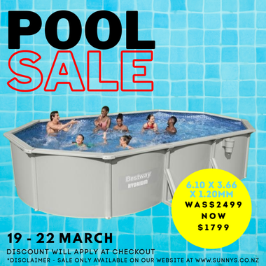 Bestway Hydrium 6.10m x 3.60m x 1.20m Oval Pool Set