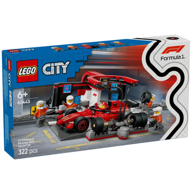 60443 - City - F1 Pit Stop & Pit Crew with Ferrari Car
