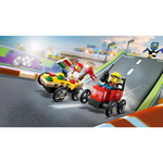 60458 - City - Pizza Vs Fire Truck Race Car Pack