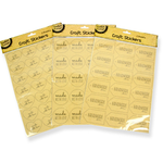 A4 Kraft Handmade Stickers