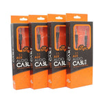 Aux 3.5 Male - Male Twine Thread Cable Skin 3m