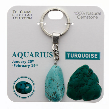 Aquarius Gem Keyring
