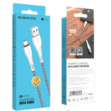 BX25 Micro Charging Data Cable - 1m (Blue Box)