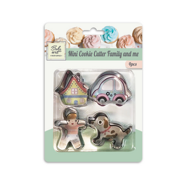 BakeArt Cookie Cutters - Family 4pc