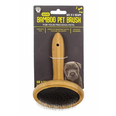 Bamboo Oval Medium Pet Brush