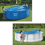 Bestway Flowclear 4.88 or 4.57m Round Solar Pool Cover (Actual Size 4.62m)