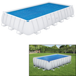 Bestway Flowclear 6.40 x 2.74m or 7.32m x 3.66m Solar Pool Cover (Actual Size 6.89 x 3.36m)