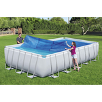 Bestway Flowclear 6.40 x 2.74m or 7.32m x 3.66m Solar Pool Cover (Actual Size 6.89 x 3.36m)