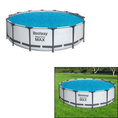 Bestway Flowclear Round Solar Pool Cover 4.27m (Actual Size: 4.10m)