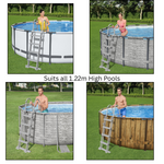 Bestway Safety Flip & Lock Pool Ladder 1.22m