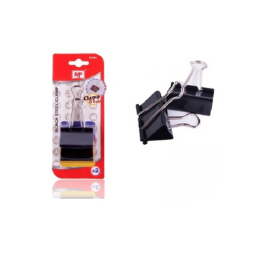 Black Foldback Clips 51mm 2pc