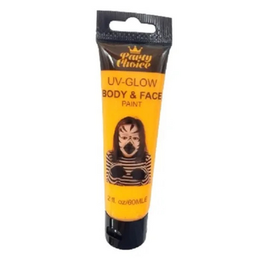 Body & Face Paint - UV Glow - Orange 60ml