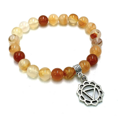 Bracelet Agate Solar Plexus Chakra