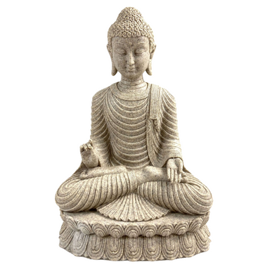 Buddha Sitting on Pillar