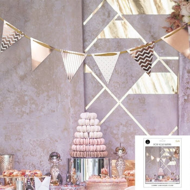 Bunting Rose Gold 16 Sheet