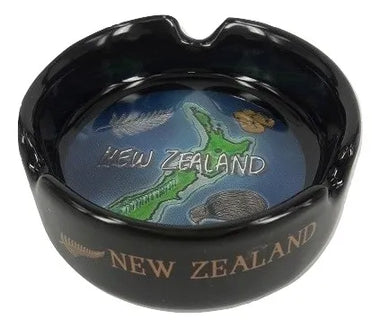 Ceramic Ashtray with NZ Map