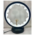 Clear Quartz LED USB Lamp with Gemstone Tree