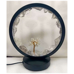 Clear Quartz LED USB Lamp with Gemstone Tree