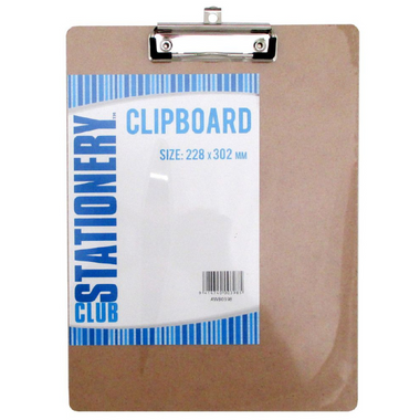 Clipboard Hardboard 22 x 30cm