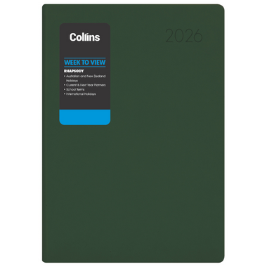 Collins Diary A53 Week To View Green