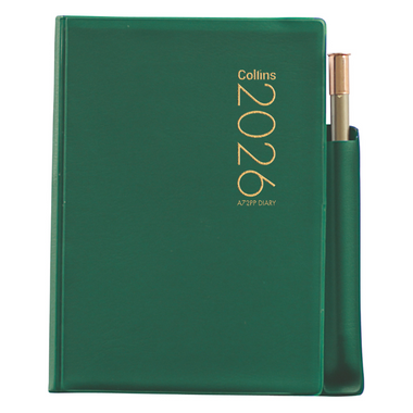 Collins Diary Green with Pencil Even Year