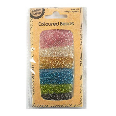 Colour Beads 2mm 6 Asst