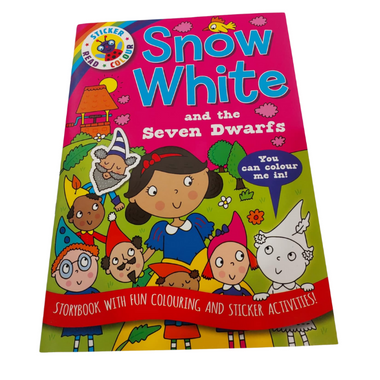 Colour & Sticker Book Snow White