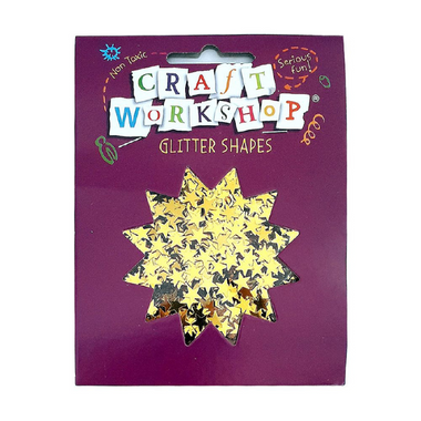 Craft - Glitter Gold Stars 35g
