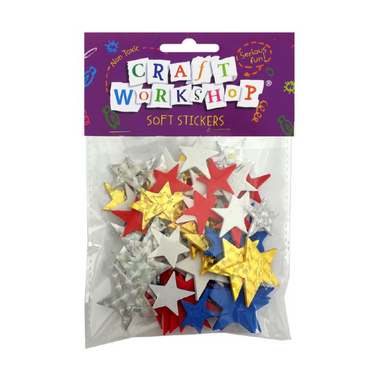 Craft - Soft Sticker Superhero Shiny Stars