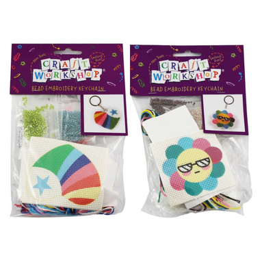 Craft Bead Embroidery Keychain