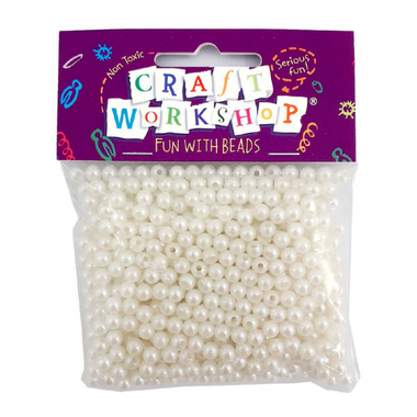 Craft Beads Pearls 40g 5mm