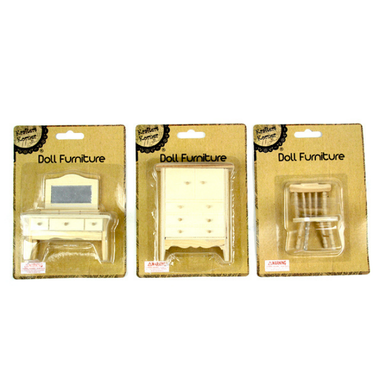 Craft Dolls Furniture - Chair, Dressers 1pc