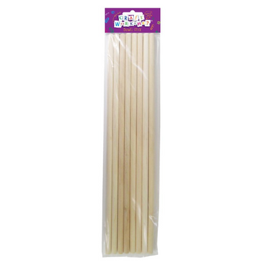Craft Dowel Stick 8pc 8mm x 30cm