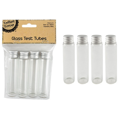 Craft Glass Test Tube 26ml 4pc