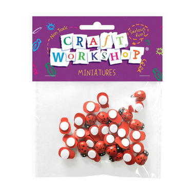 Craft Mini Ladybug 1cm 30pc