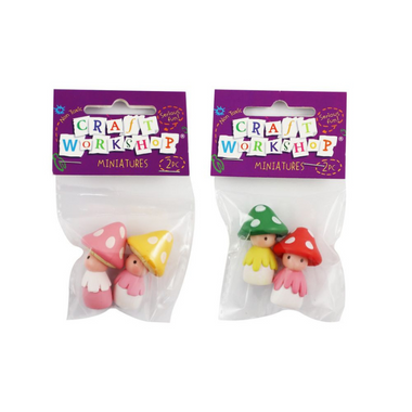 Craft Mushroom Fairy 2pk