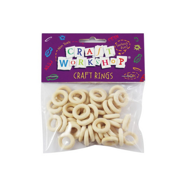 Craft Natural Rings 2cm 50pc