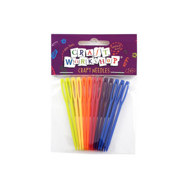 Craft Needles Colour Plastic 24pc
