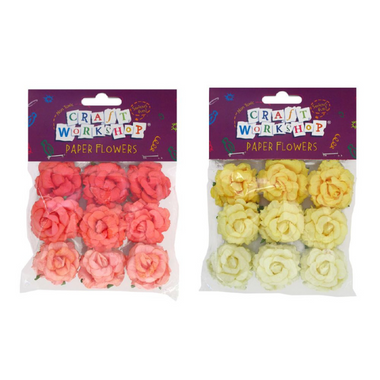 Craft Paper Flowers 9pk