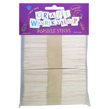 Craft - Popsicle Sticks Plain 120pc