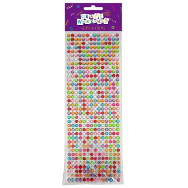 Craft Self Stick Gems 6mm 504pc