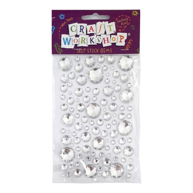 Craft Self Stick Gems Clear Circles