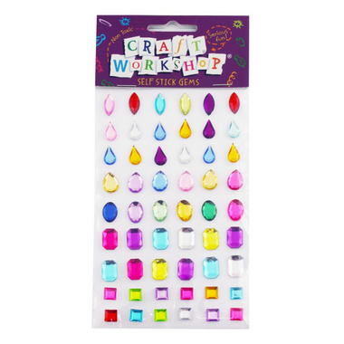 Craft Stickers - Mixed Coloured Gems