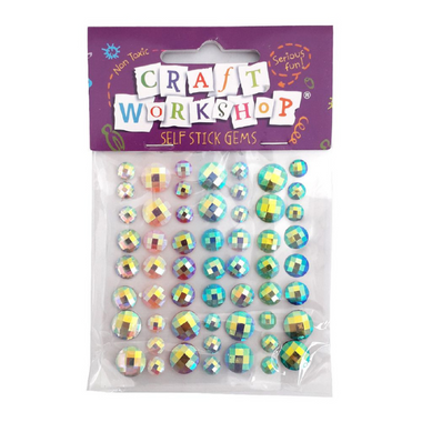 Craft Stickers - Round Rainbow Gems