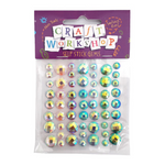 Craft Stickers - Round Rainbow Gems
